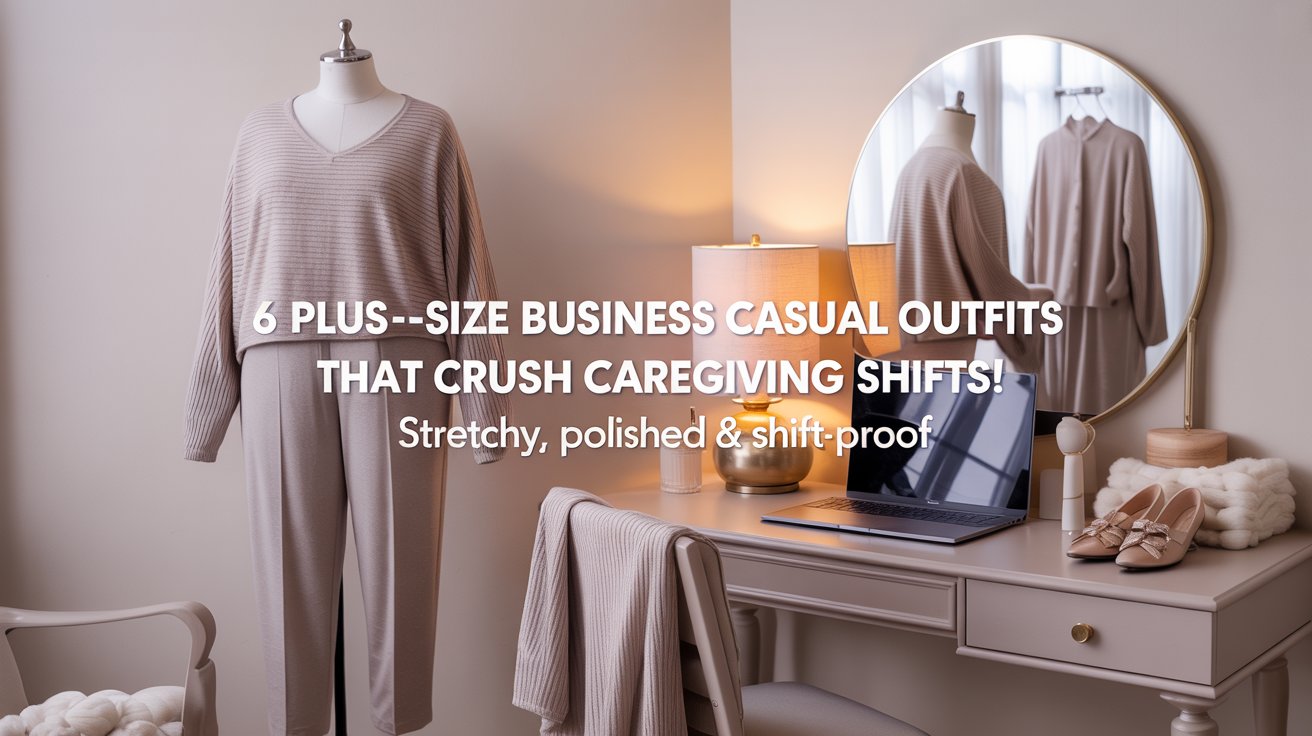 6 Plus-Size Business Casual Outfits for Caregiving Shifts That Actually Work