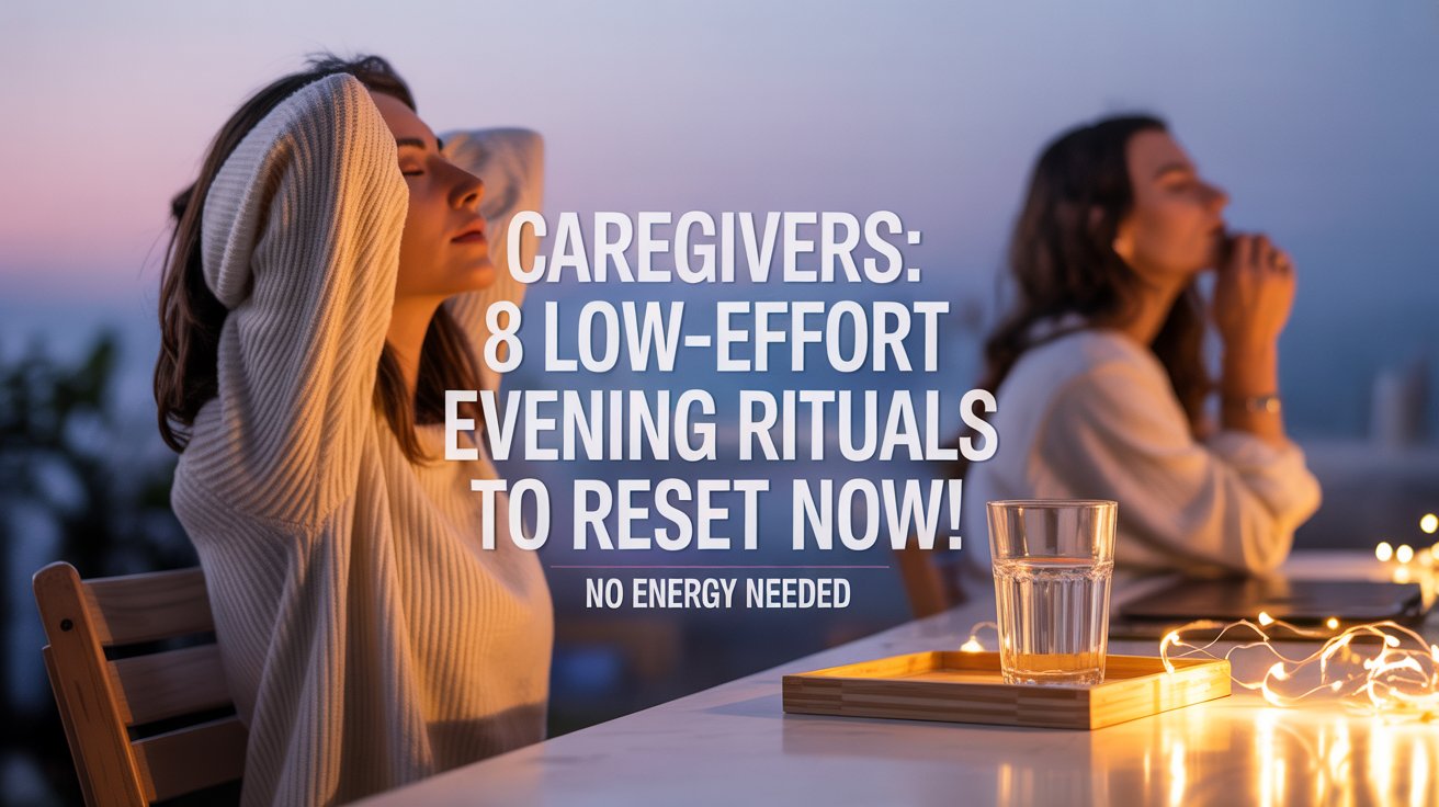 8 Low-Effort Evening Rituals for Caregivers to Reset Without Effort