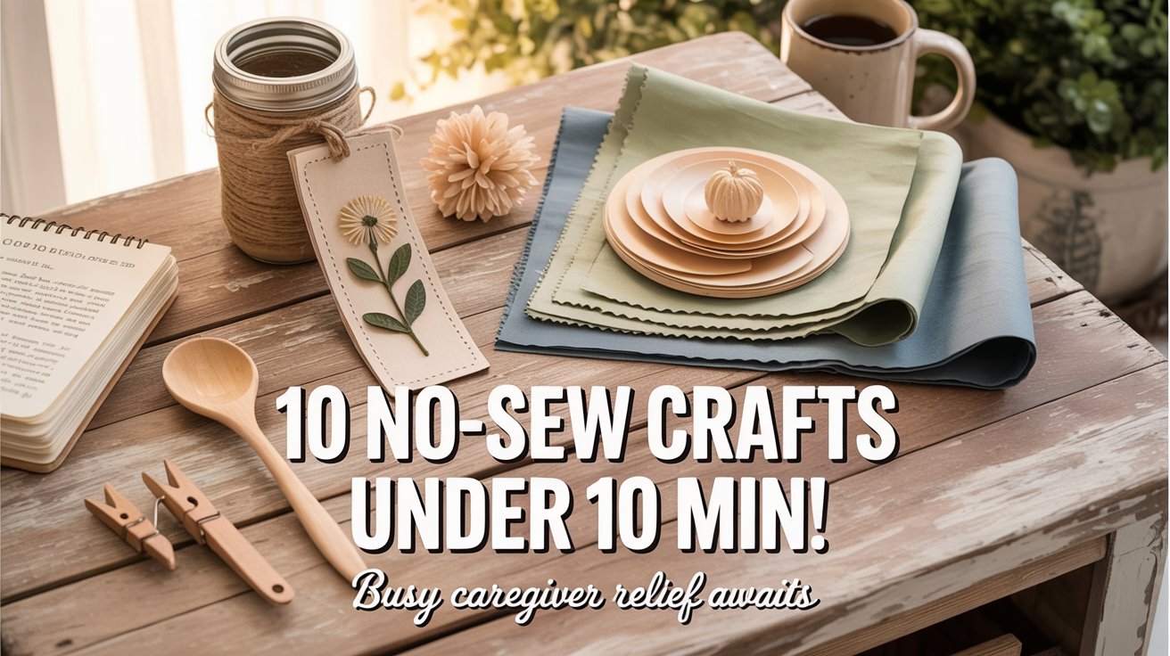 10 Quick Crafts Under 10 Minutes for Busy Caregivers | No-Sew Ideas