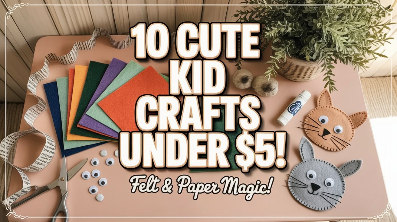 10 Kid Crafts for Caregiver Breaks (Felt & Paper Under $5)