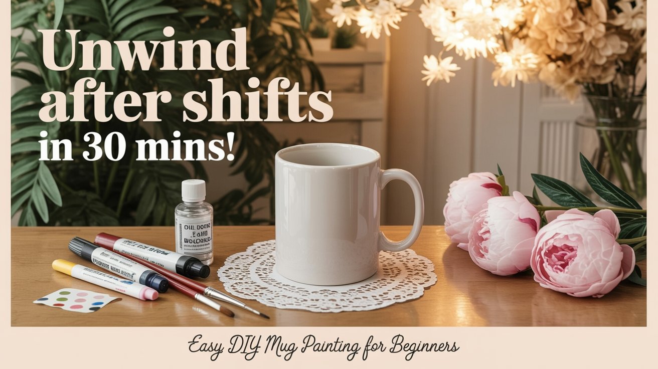 DIY Handmade Mug Painting Tutorial for Beginners: Unwind After Shifts